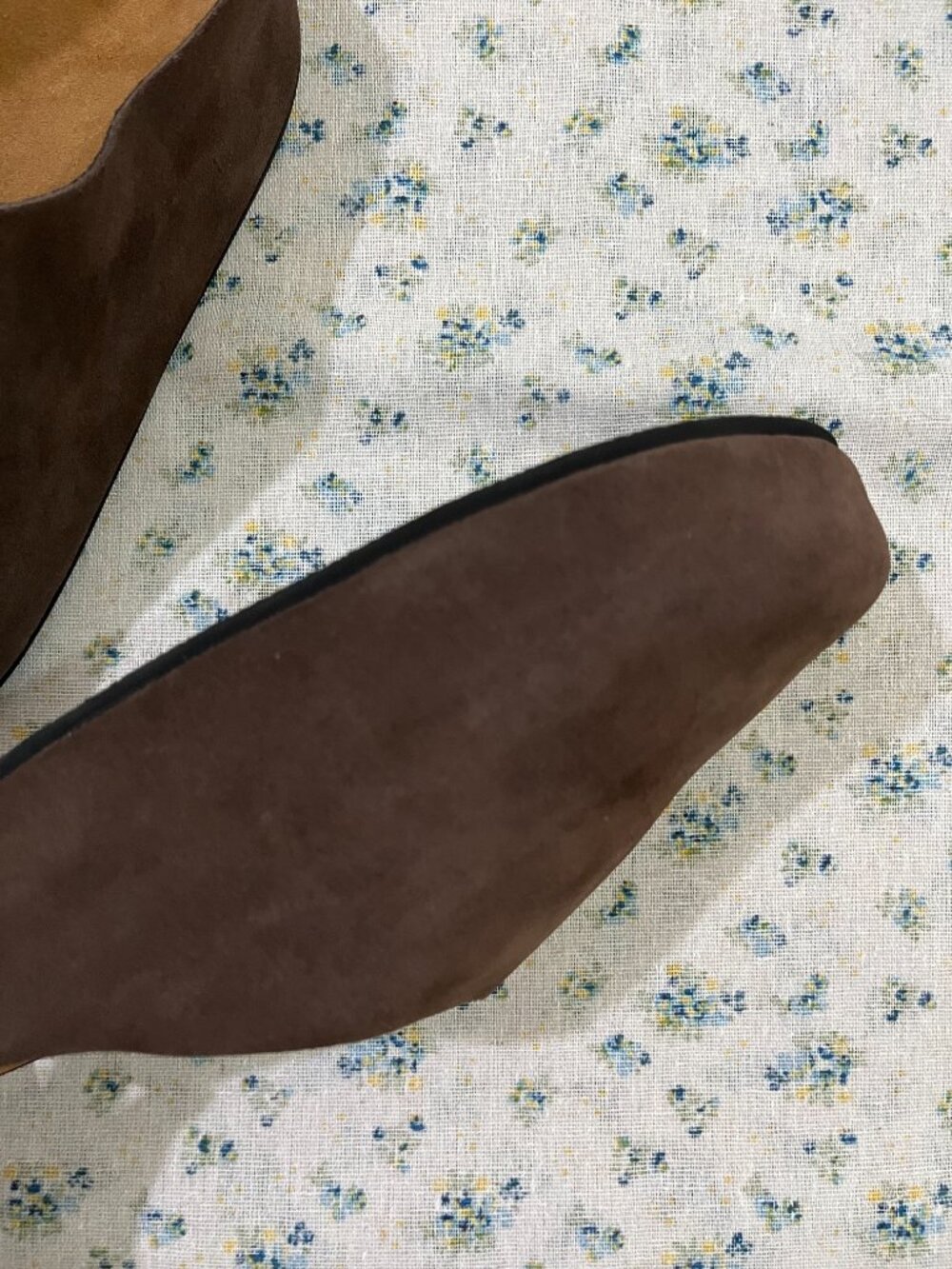 The Row Hugo Suede Mules Brown - Picture 7 of 9
